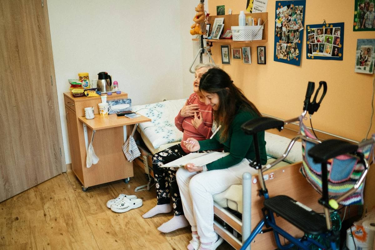 TrueCare caregiver with client